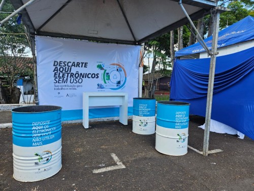 Funda&ccedil;&atilde;o Allan Kardec promove coleta de lixo eletr&ocirc;nico na Expoagro Franca 2025